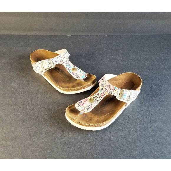 BIRKENSTOCK Gizeh Kids Birko Flor Sandals Oriental Mosaic Sz 30 12 12.5 Narrow - Picture 1 of 10